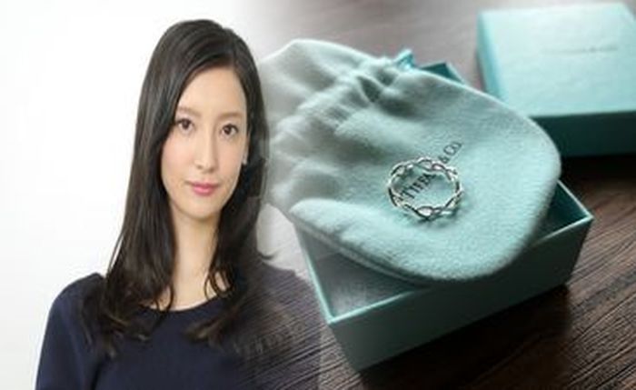 ティファニー ピンク ゴールド リング