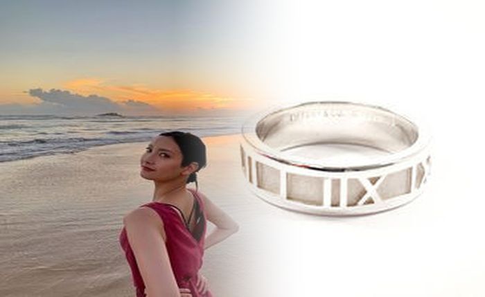 ティファニー オープン ハート キーリング