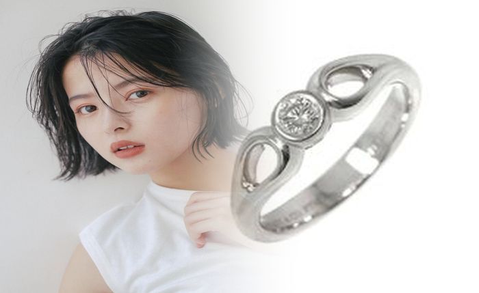 ティファニー 指輪 ホワイト ゴールド