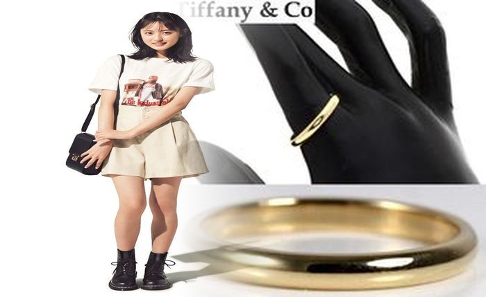 ティファニー オープン ハート キーリング