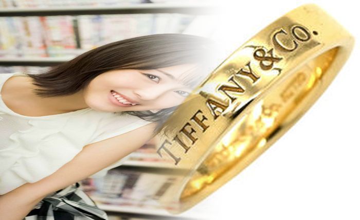 ティファニー チタン ペア リング