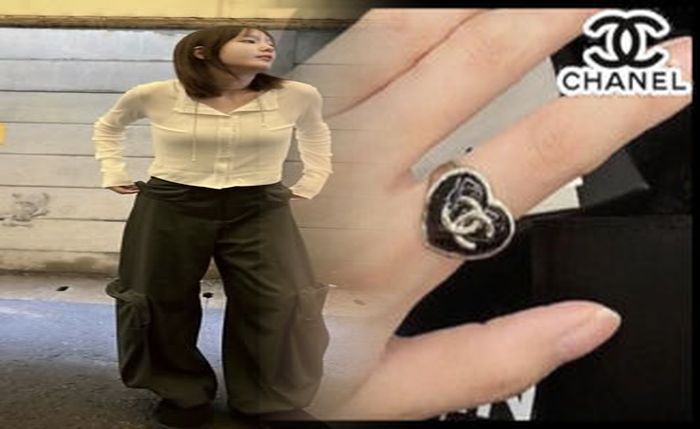 シャネル カメリア ダブル リング