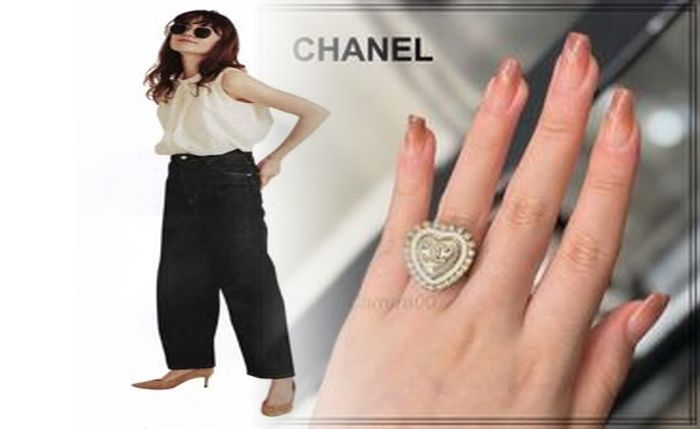シャネル カメリア ダブル リング