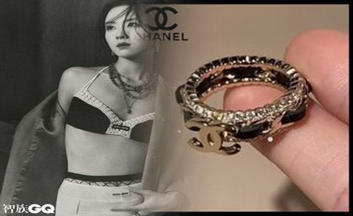 シャネル カメリア ダブル リング