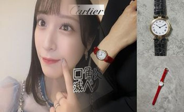 ピンク ゴールド 時計 カルティエ