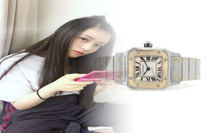 カルティエ 時計 ブレスレット 重ね 付け