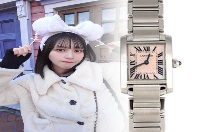 カルティエ 時計 バロン ブルー ダイヤ