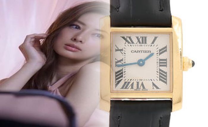 カルティエ 時計 レディース タンク 中古