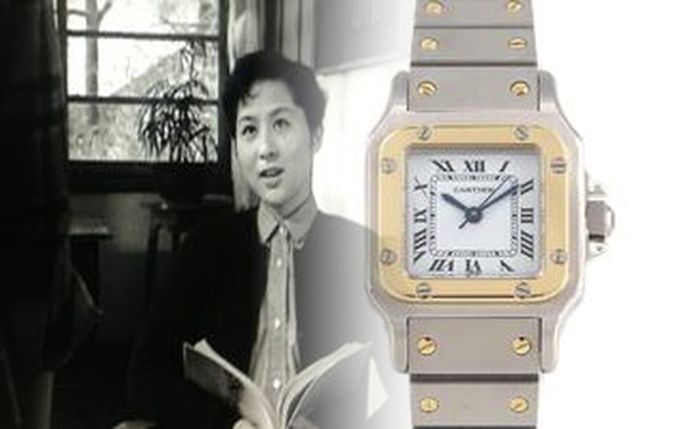 カルティエ 時計 バロン ブルー レディース