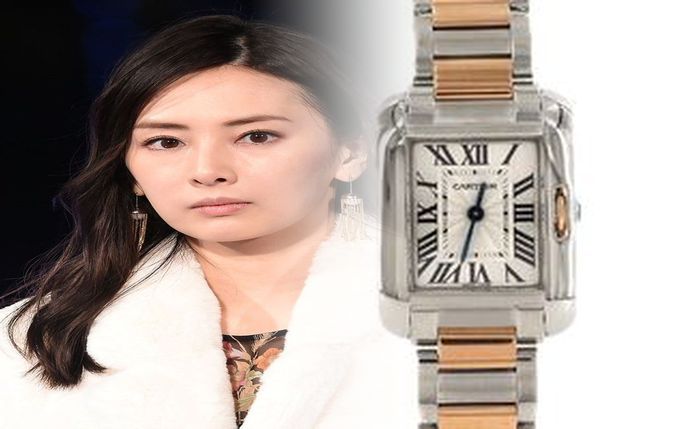 カルティエ 時計 リューズ 石