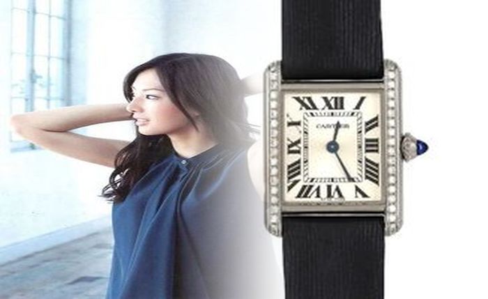 カルティエ 時計 革 ベルト レディース