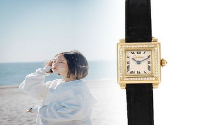 カルティエ 時計 リューズ 石