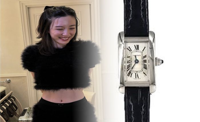 カルティエ 時計 レディース 革