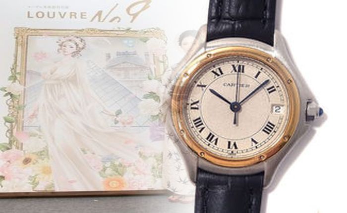 ピンク ゴールド 時計 カルティエ
