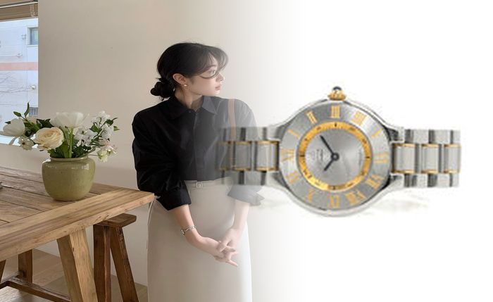 カルティエ 時計 バロン ブルー メンズ