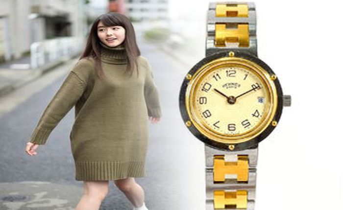 エルメス 時計 クリッパー ナクレ