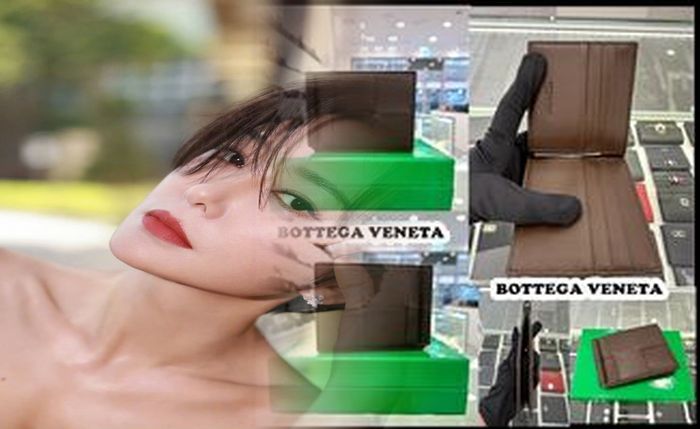 ボッテガ 財布 メンズ ネイビー