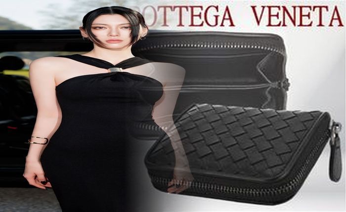 ボッテガ 財布 メンズ ネイビー