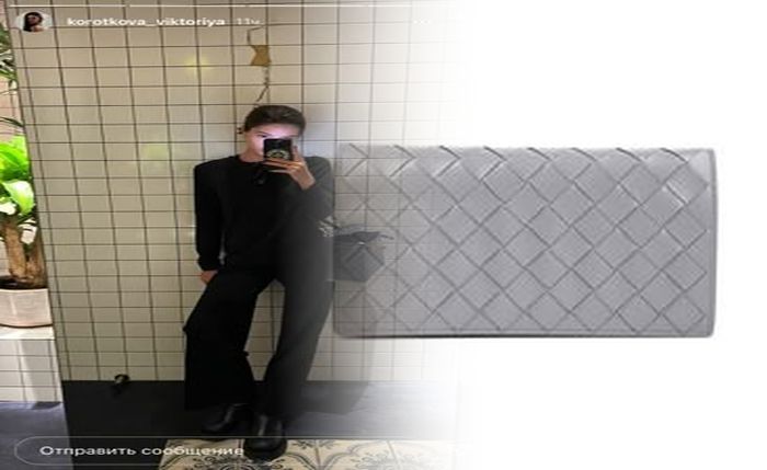 ボッテガ 財布 メンズ ネイビー