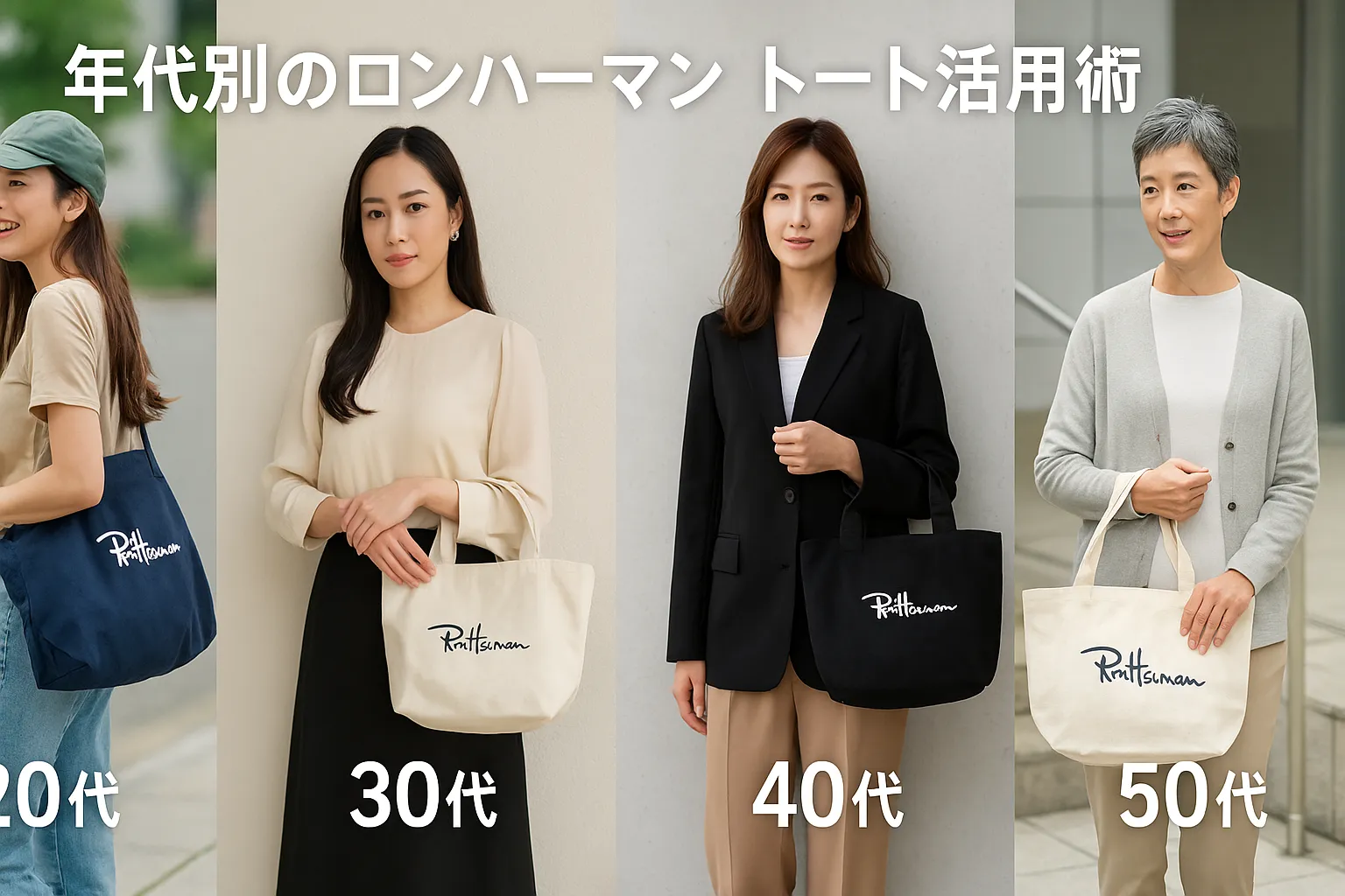 6.年代別のロンハーマン トート活用術｜20代〜50代.webp
