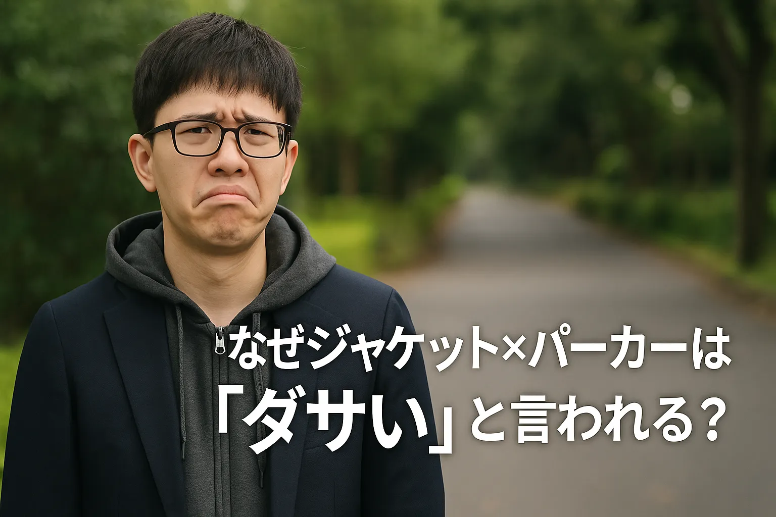 1. なぜジャケット×パーカーは「ダサい」と言われる？原因を徹底整理.webp