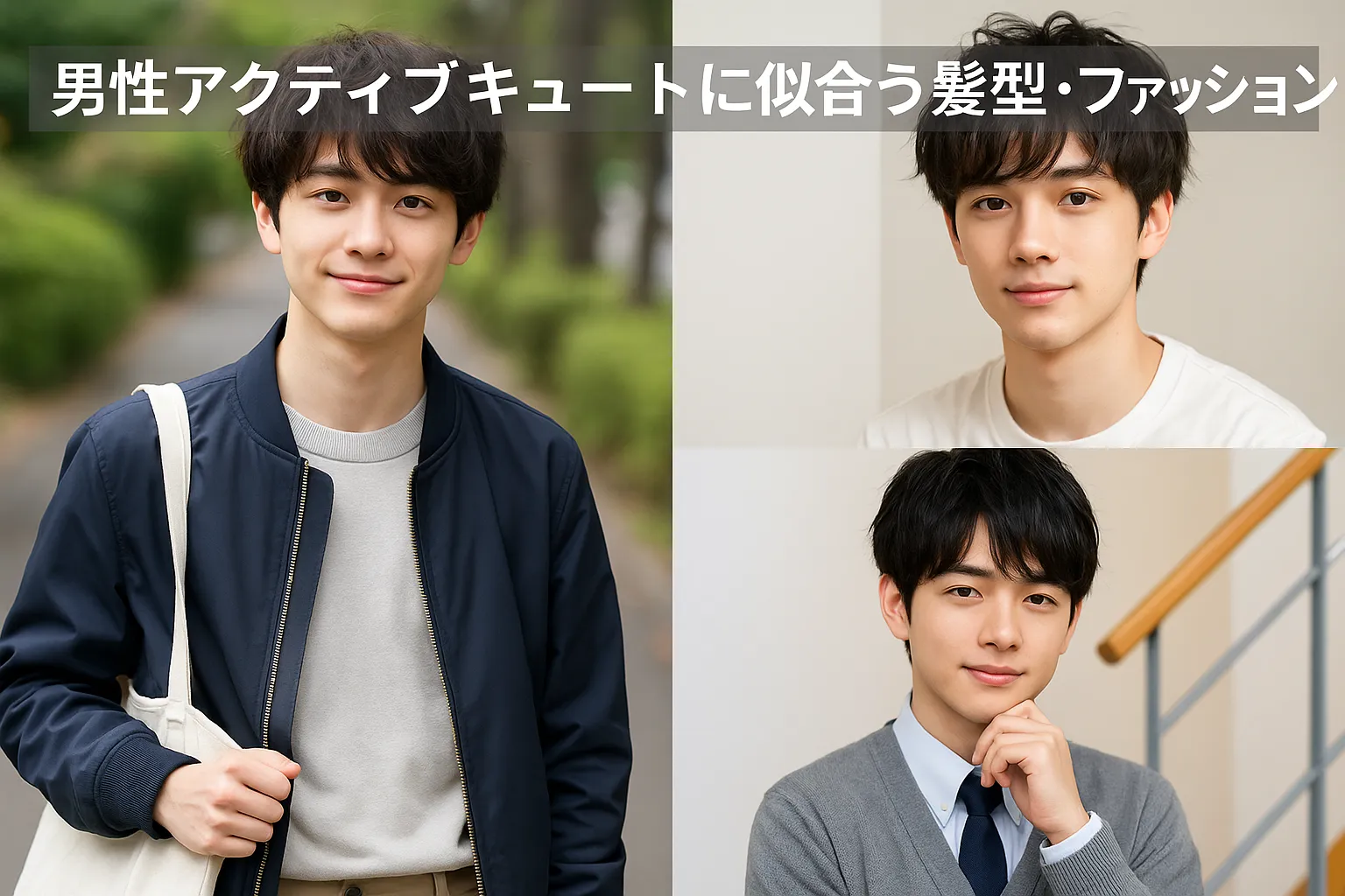 6. 男性アクティブキュートに似合う髪型・ファッション.webp