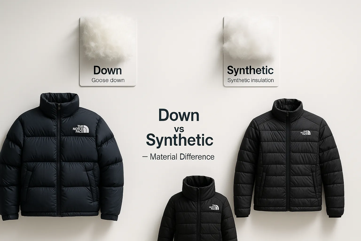 7. 素材の違い｜ダウン vs 中綿・安いダウンと高いダウンの差.webp