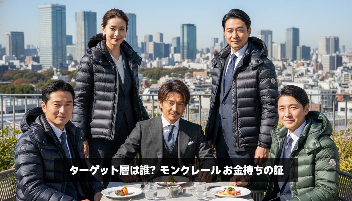 ターゲット層は誰？モンクレール お金持ちの証