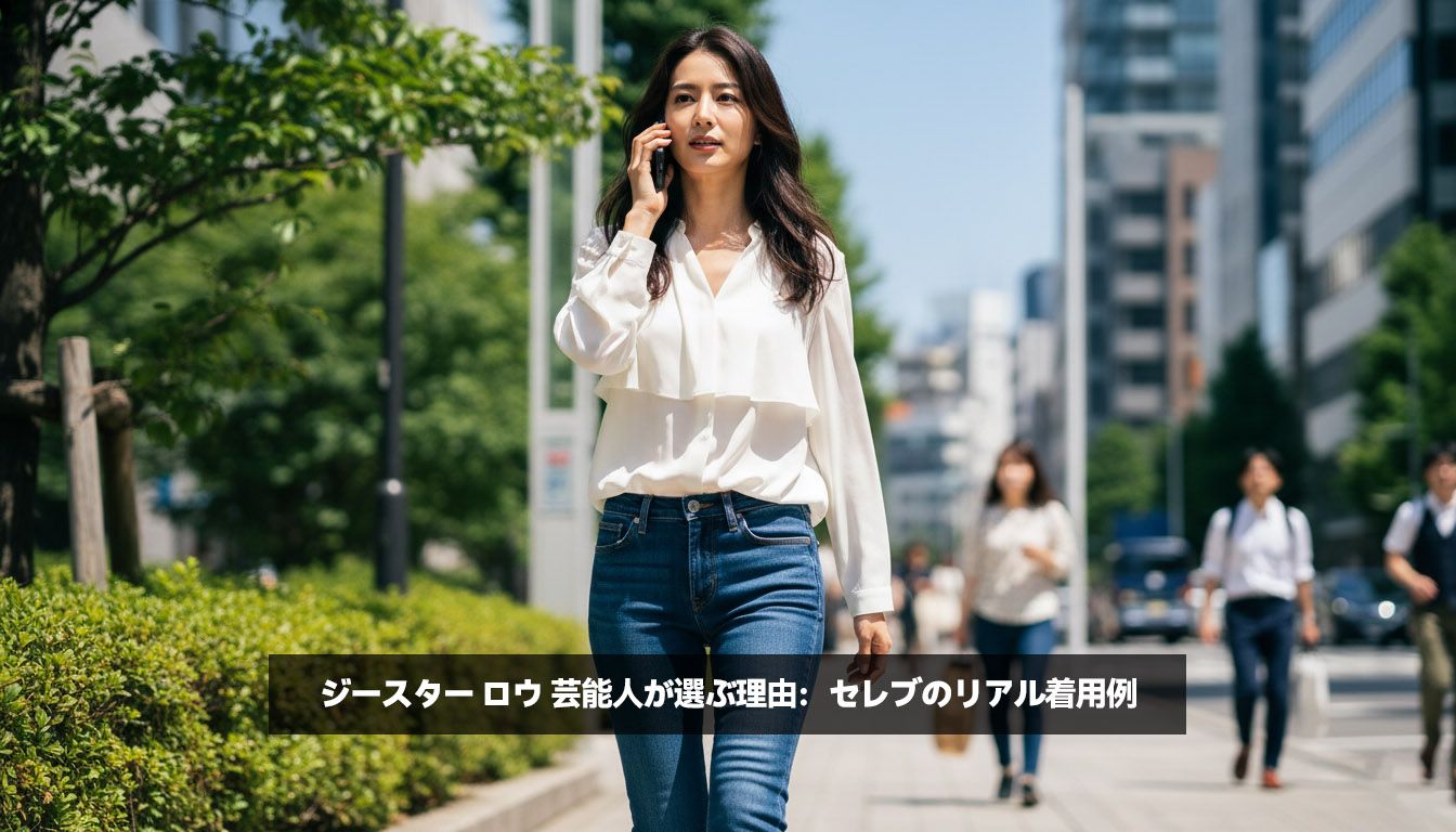 ジースター ロウ 芸能人が選ぶ理由：セレブのリアル着用例