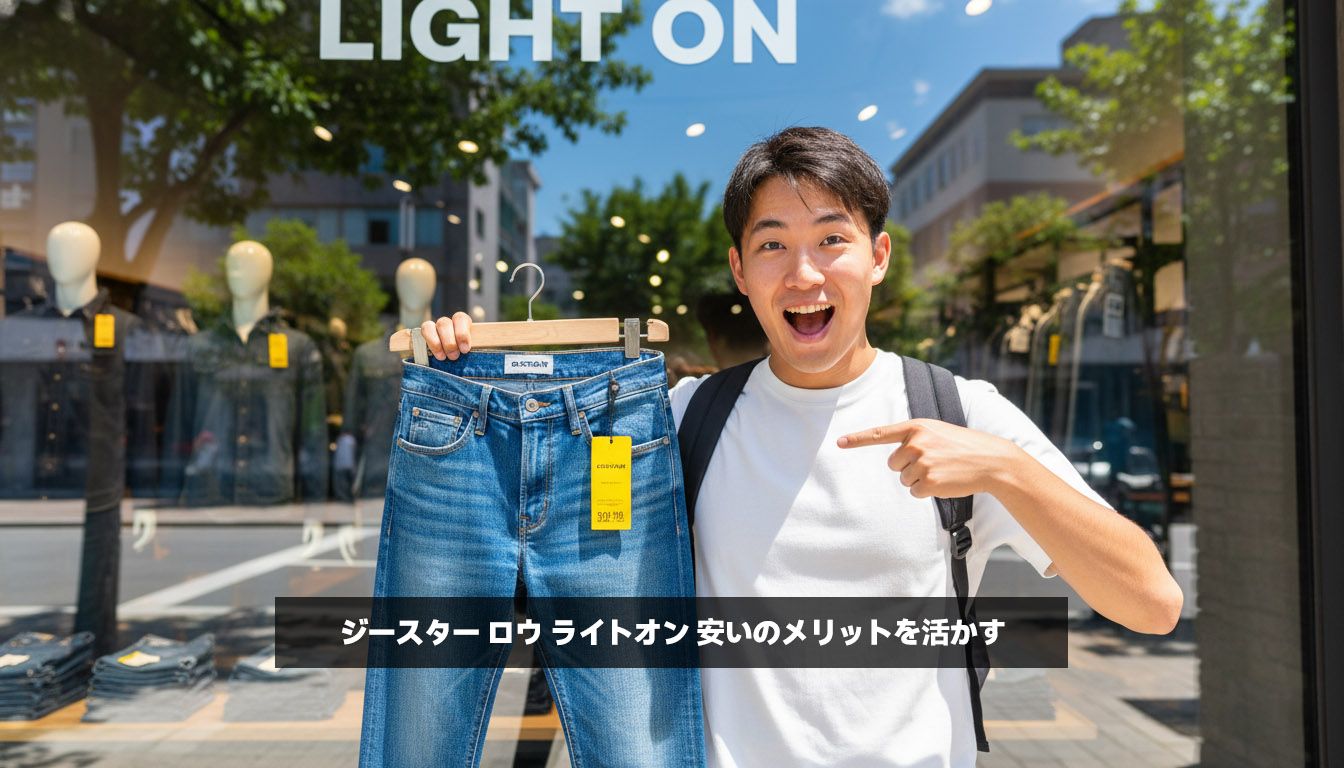 ジースター ロウ ライトオン 安いのメリットを活かす