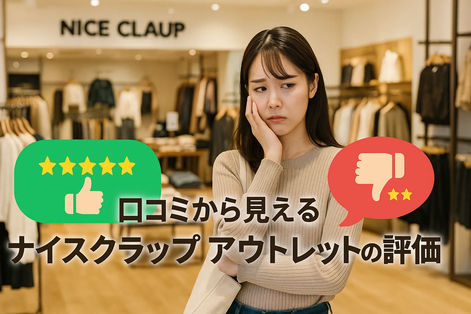 7. 口コミから見えるナイスクラップ アウトレットの評価.webp
