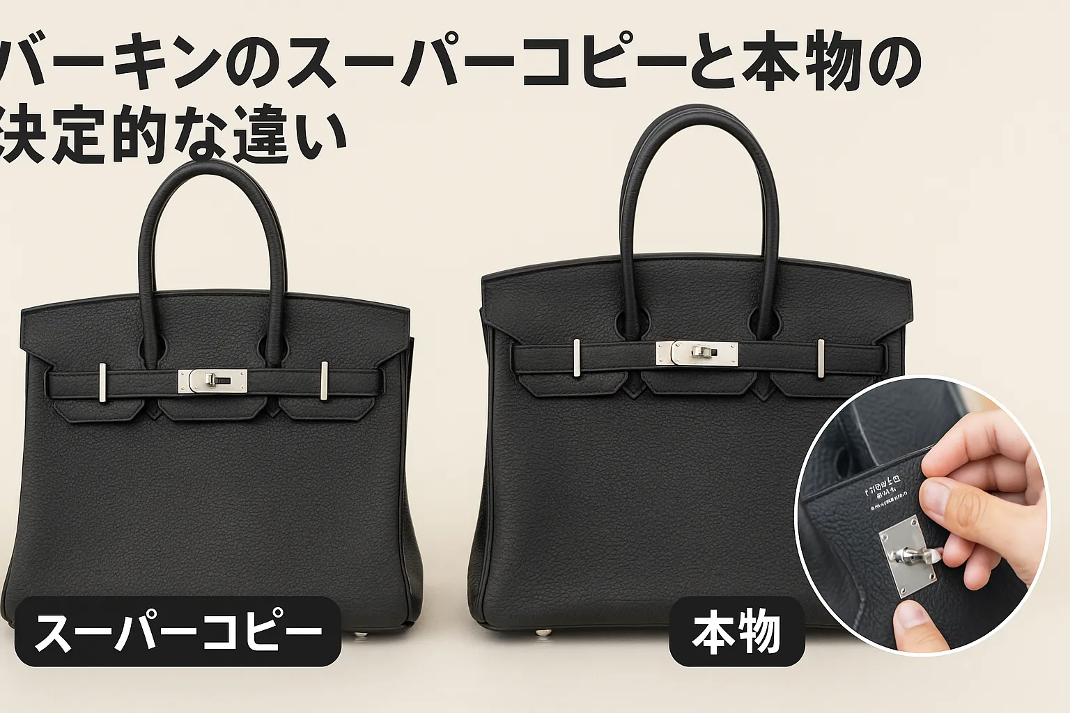 4. バーキンのスーパーコピーと本物の決定的な違い.webp