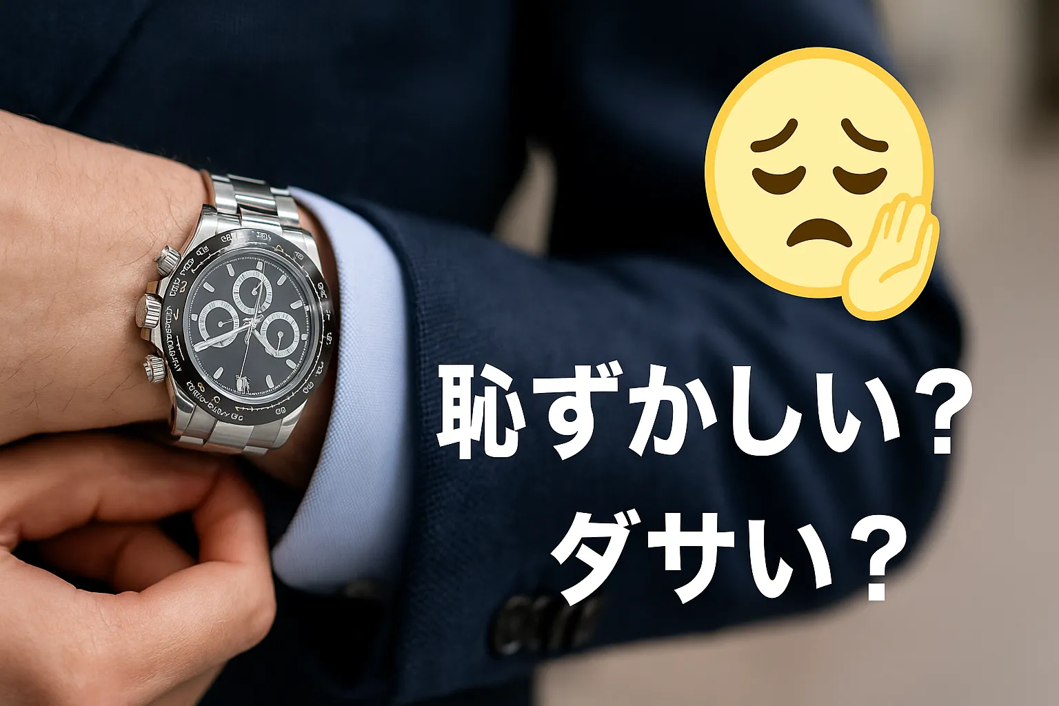 2. 恥ずかしい？ダサい？スーパーコピー腕時計のリアルな評価.webp
