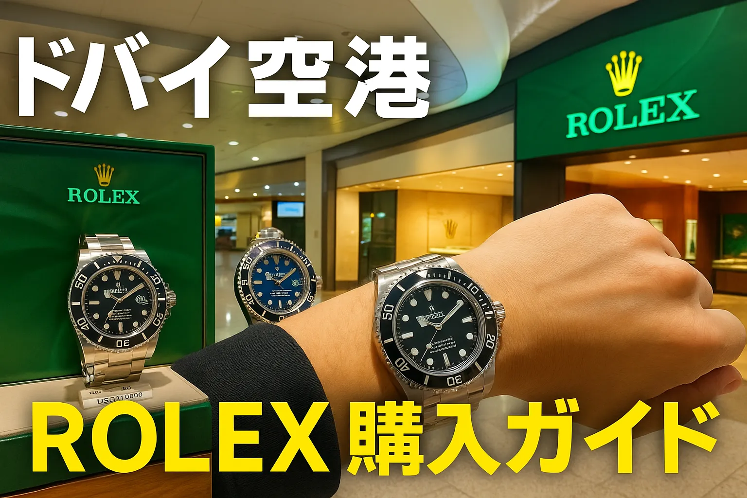 【2025年完全版】ドバイ空港でロレックスは買える？価格・在庫・免税・税関・各国比較まで徹底解説