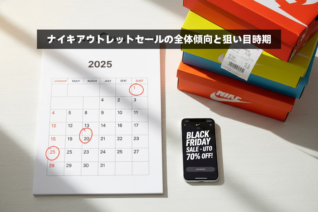 ナイキアウトレットセールの全体傾向と狙い目時期