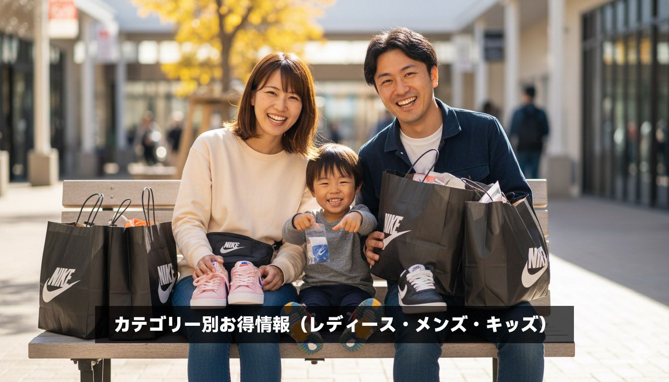 カテゴリー別お得情報（レディース・メンズ・キッズ）