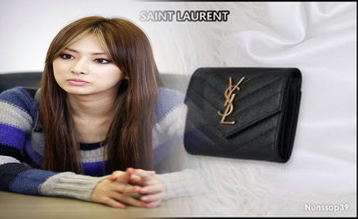 財布 ふた つ折り サン ローラン