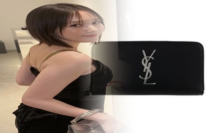 サン ローラン 財布 メンズ スタッズ