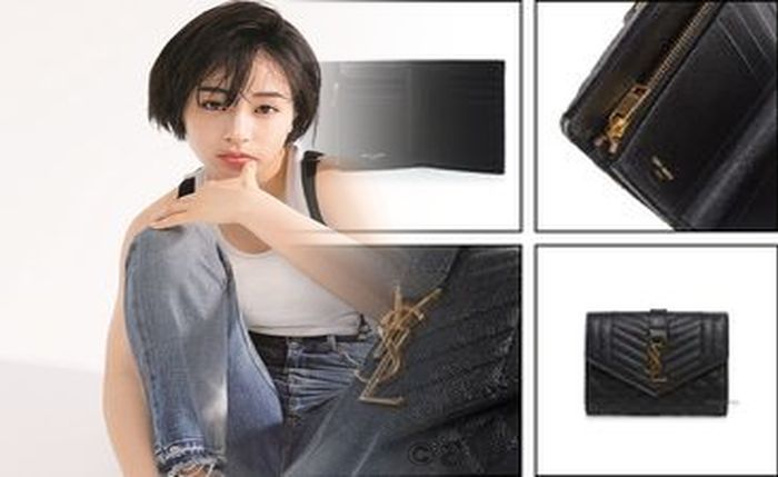 サン ローラン コンパクト 財布 メンズ