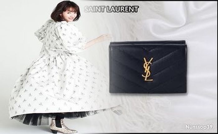 サン ローラン 財布 グリーン