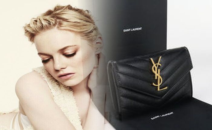 財布 ふた つ折り サン ローラン