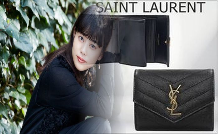 サン ローラン 財布 グレージュ