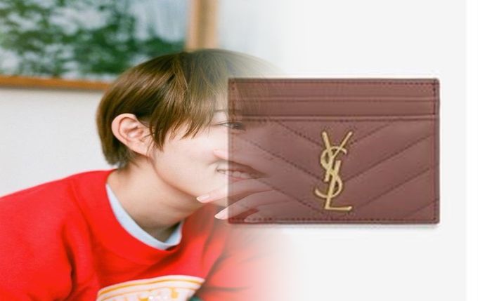 み つ折り 財布 サン ローラン