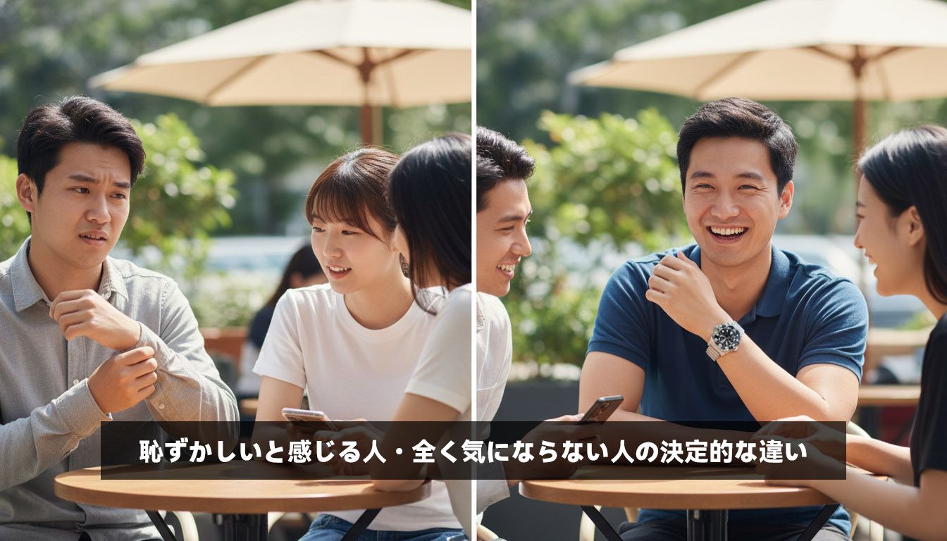 恥ずかしいと感じる人・全く気にならない人の決定的な違い