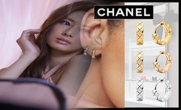シャネル ピアス 18 金