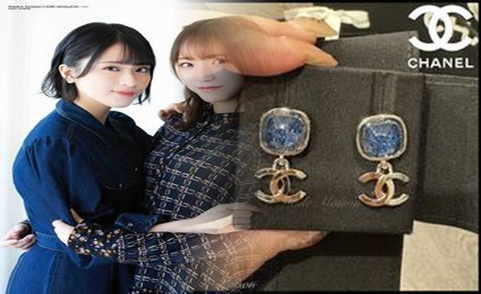 シャネル ライン ストーン ピアス