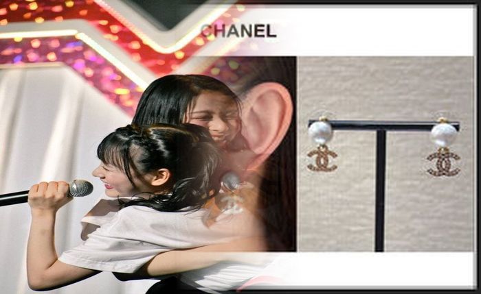 シャネル ピアス ライン ストーン
