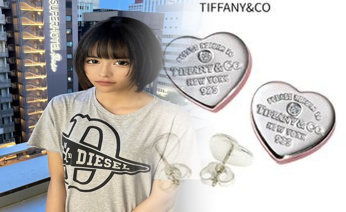 ダイヤモンド フープ ピアス ティファニー