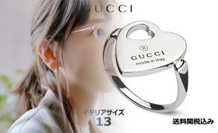 グッチ ホワイト ゴールド 指輪