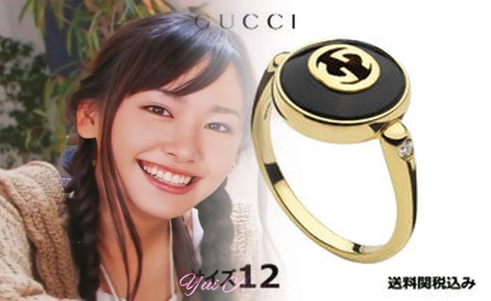 グッチ 指輪 ブラック ダイヤ